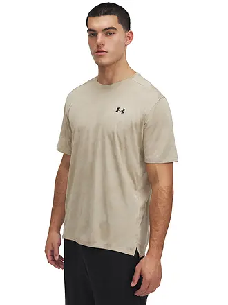 UNDER ARMOUR | T-shirt de fitness homme UA TechTM Vent Jacquard | camel
